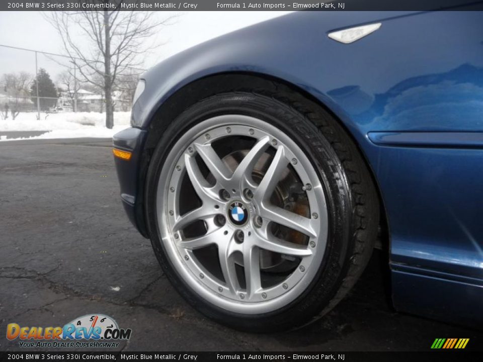 2004 BMW 3 Series 330i Convertible Mystic Blue Metallic / Grey Photo #14