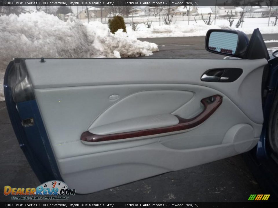 2004 BMW 3 Series 330i Convertible Mystic Blue Metallic / Grey Photo #15