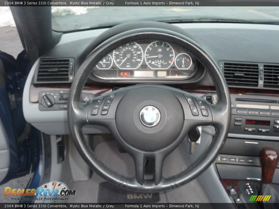 2004 BMW 3 Series 330i Convertible Mystic Blue Metallic / Grey Photo #17