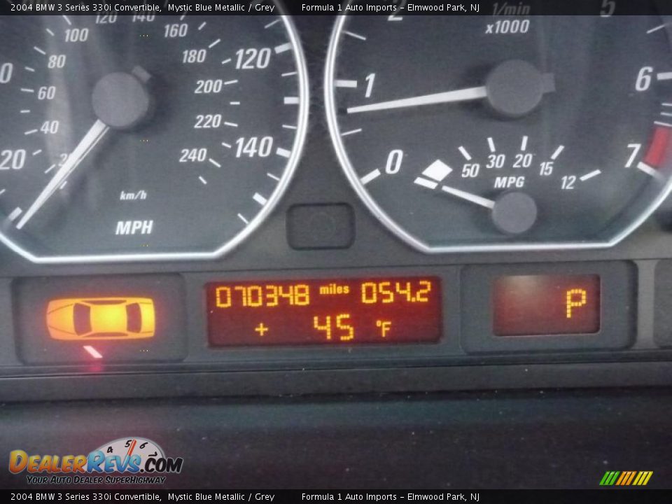 2004 BMW 3 Series 330i Convertible Mystic Blue Metallic / Grey Photo #22