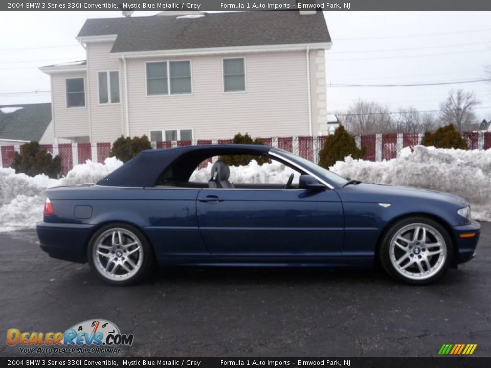 2004 BMW 3 Series 330i Convertible Mystic Blue Metallic / Grey Photo #25