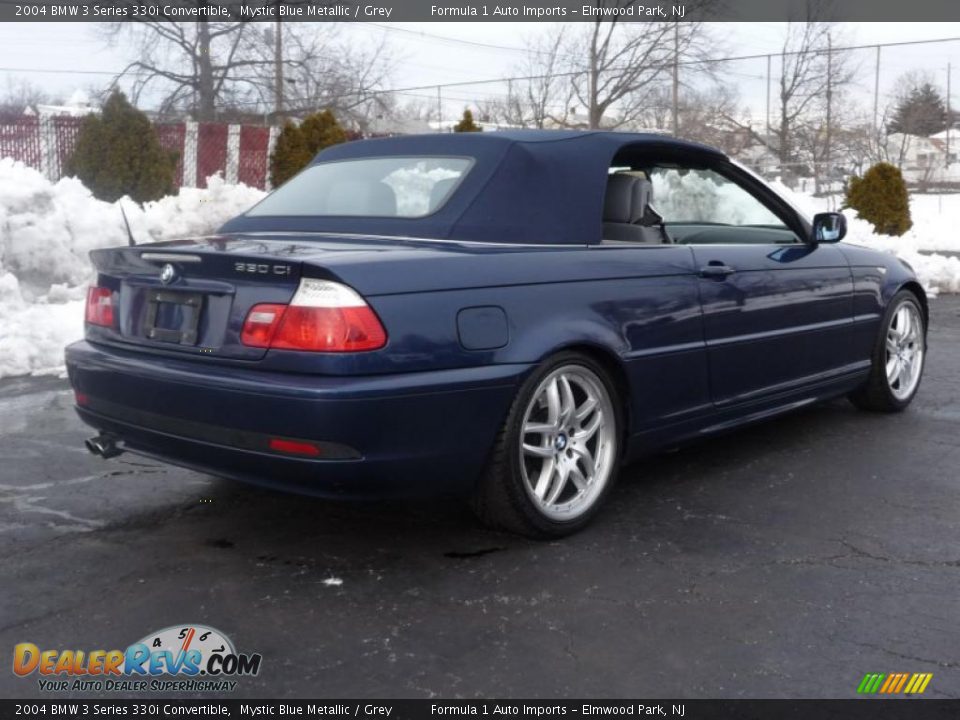 2004 BMW 3 Series 330i Convertible Mystic Blue Metallic / Grey Photo #26