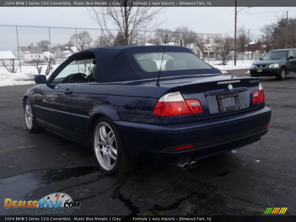 2004 BMW 3 Series 330i Convertible Mystic Blue Metallic / Grey Photo #27