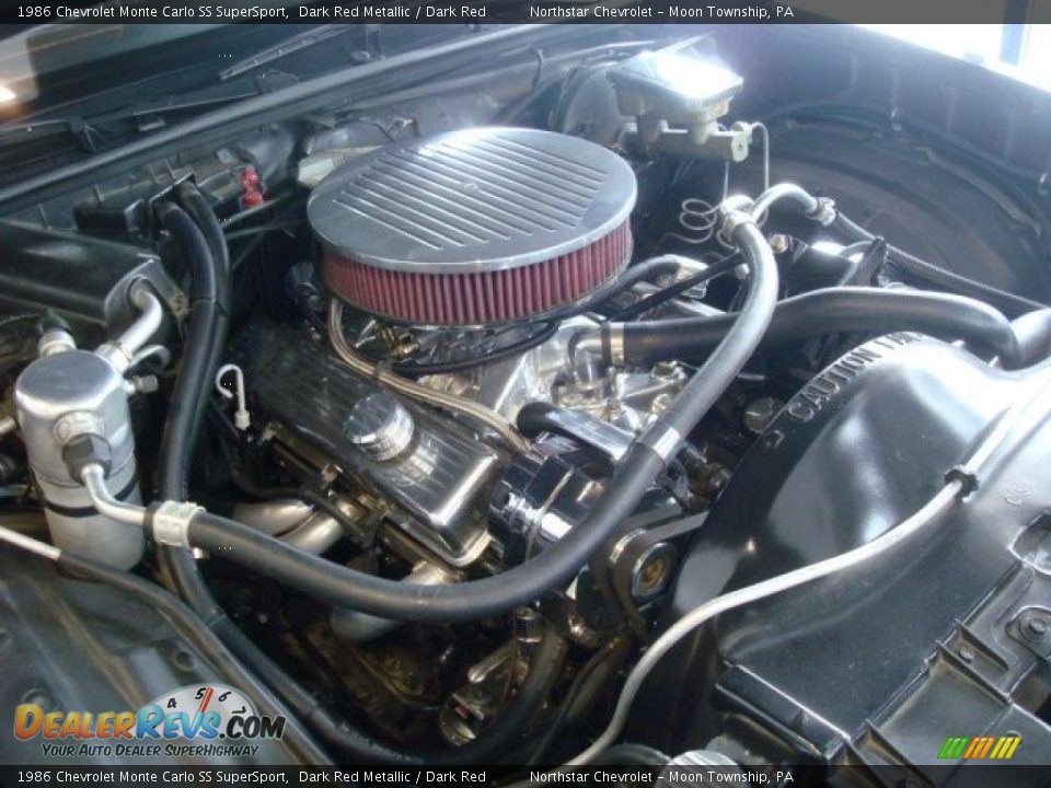 1986 Chevrolet Monte Carlo SS SuperSport Dark Red Metallic / Dark Red Photo #3