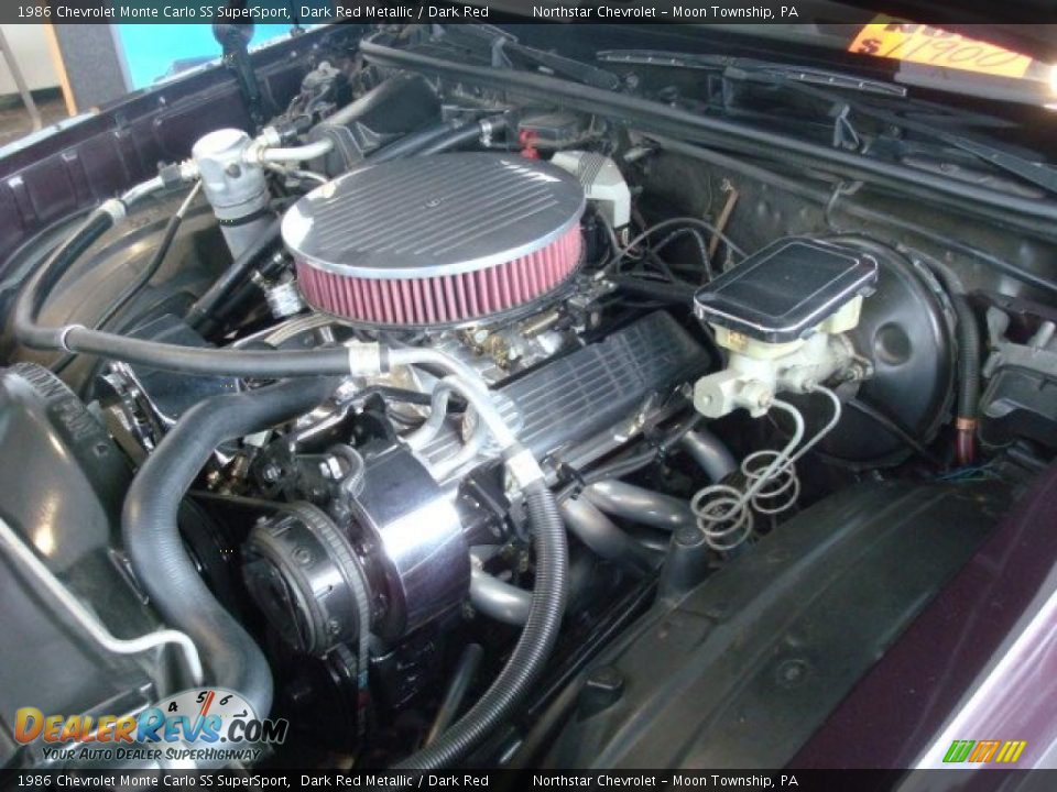 1986 Chevrolet Monte Carlo SS SuperSport Dark Red Metallic / Dark Red Photo #5