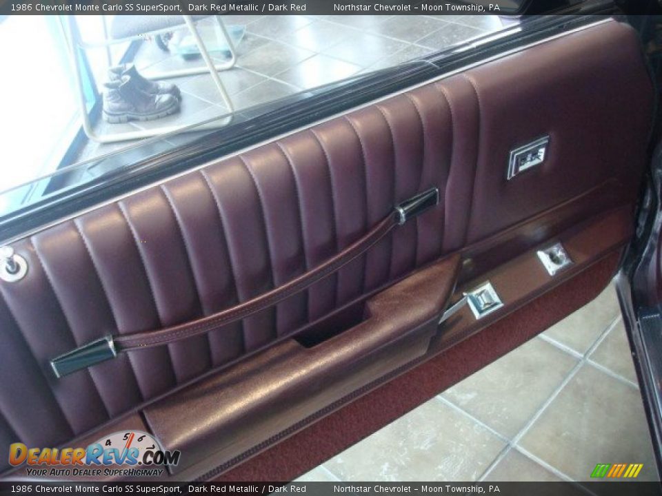 1986 Chevrolet Monte Carlo SS SuperSport Dark Red Metallic / Dark Red Photo #13