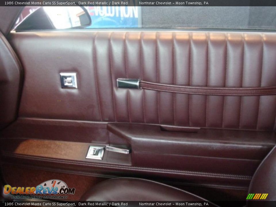 1986 Chevrolet Monte Carlo SS SuperSport Dark Red Metallic / Dark Red Photo #16