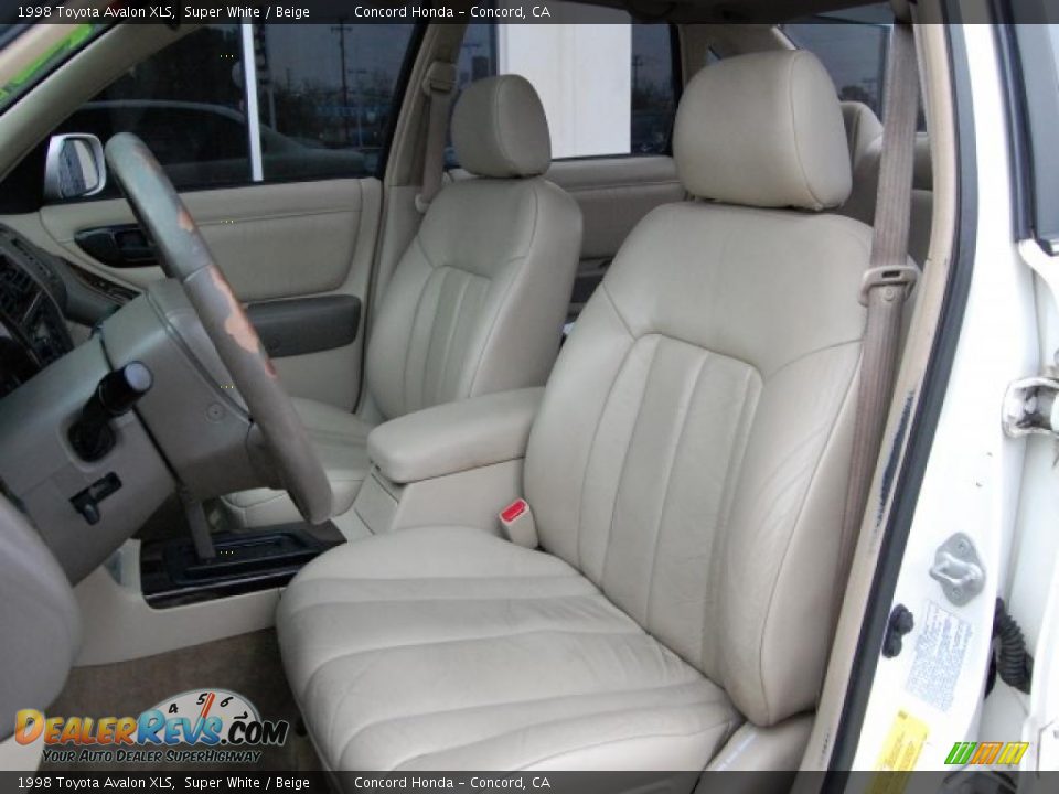 1998 Toyota Avalon XLS Super White / Beige Photo #23