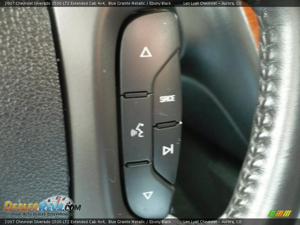 2007 Chevrolet Silverado 1500 LTZ Extended Cab 4x4 Blue Granite Metallic / Ebony Black Photo #28