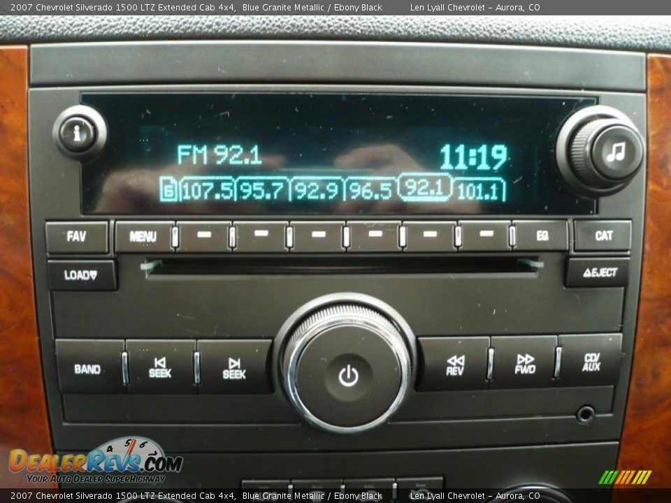 2007 Chevrolet Silverado 1500 LTZ Extended Cab 4x4 Blue Granite Metallic / Ebony Black Photo #31