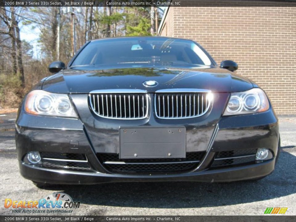 2006 BMW 3 Series 330i Sedan Jet Black / Beige Photo #3