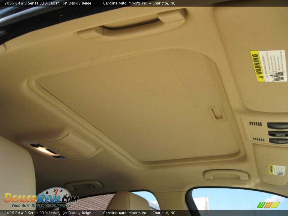 2006 BMW 3 Series 330i Sedan Jet Black / Beige Photo #22
