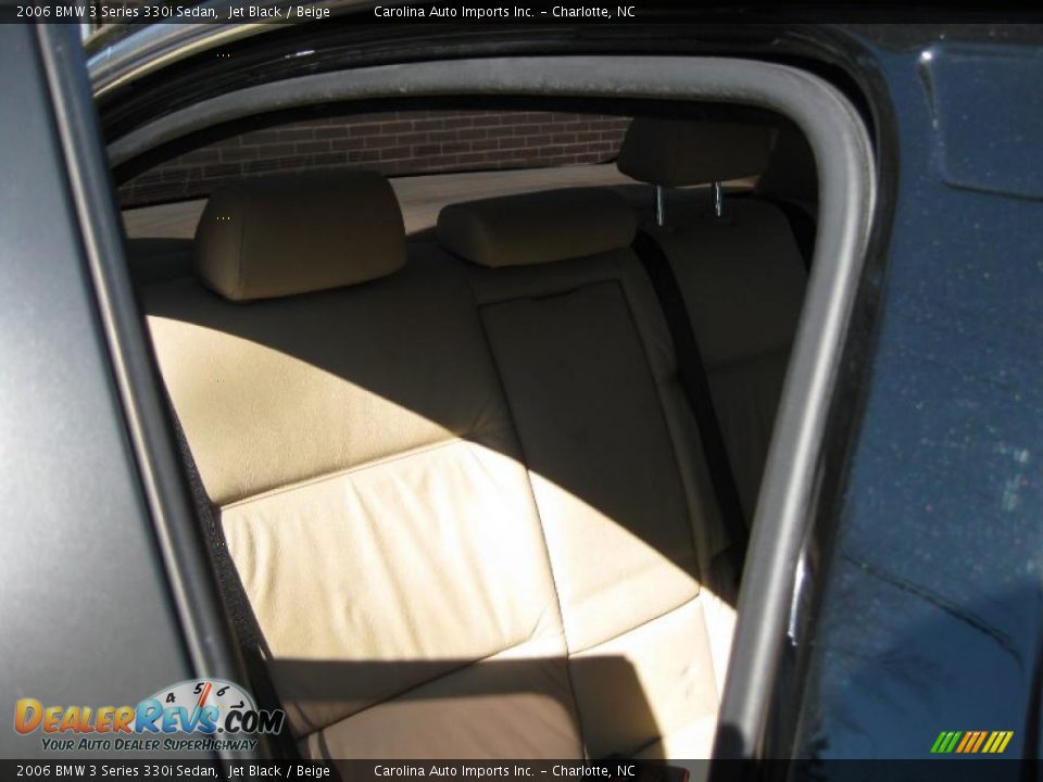 2006 BMW 3 Series 330i Sedan Jet Black / Beige Photo #23