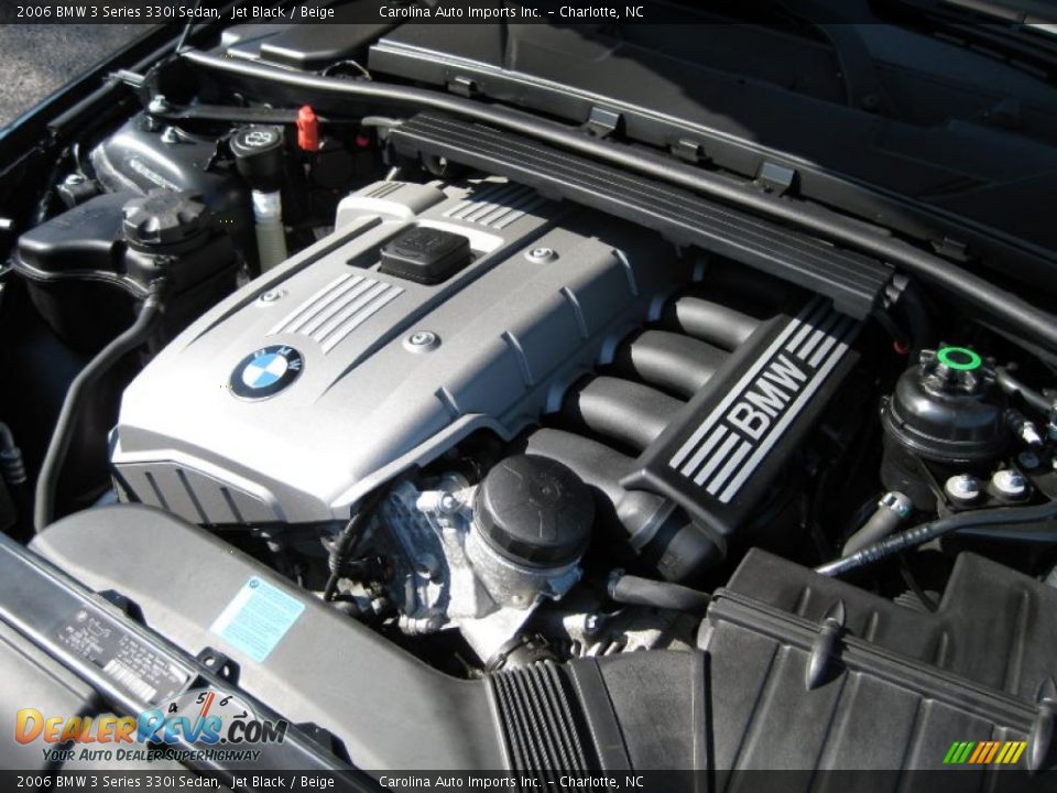 2006 BMW 3 Series 330i Sedan Jet Black / Beige Photo #25