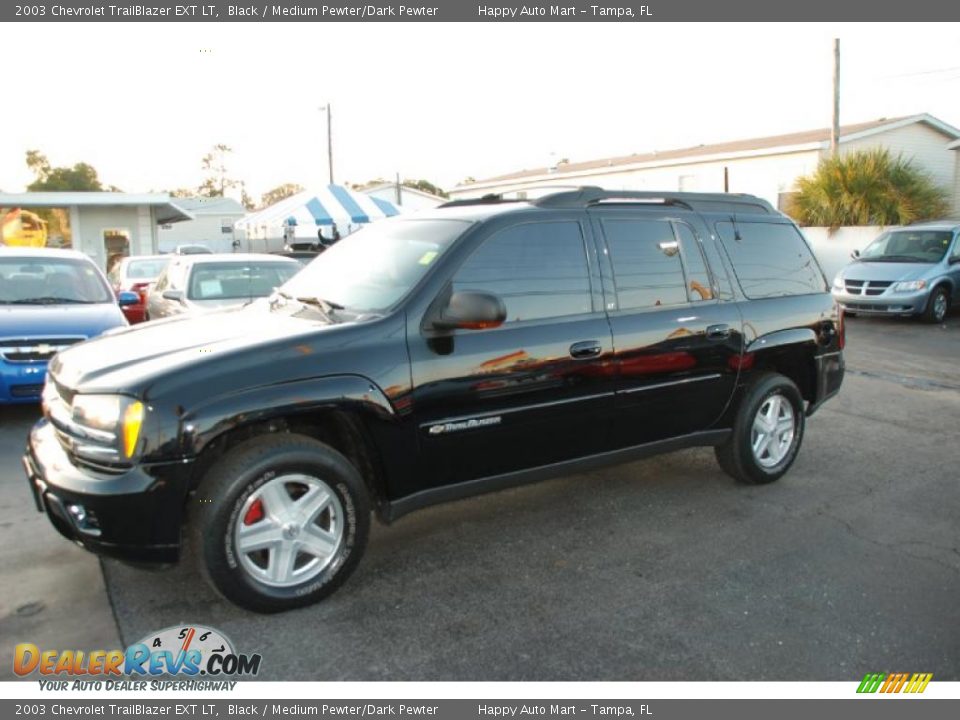 2003 Chevrolet TrailBlazer EXT LT Black / Medium Pewter/Dark Pewter Photo #2