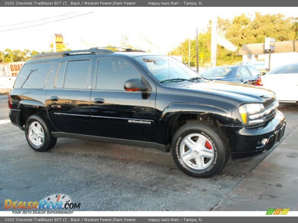 2003 Chevrolet TrailBlazer EXT LT Black / Medium Pewter/Dark Pewter Photo #3
