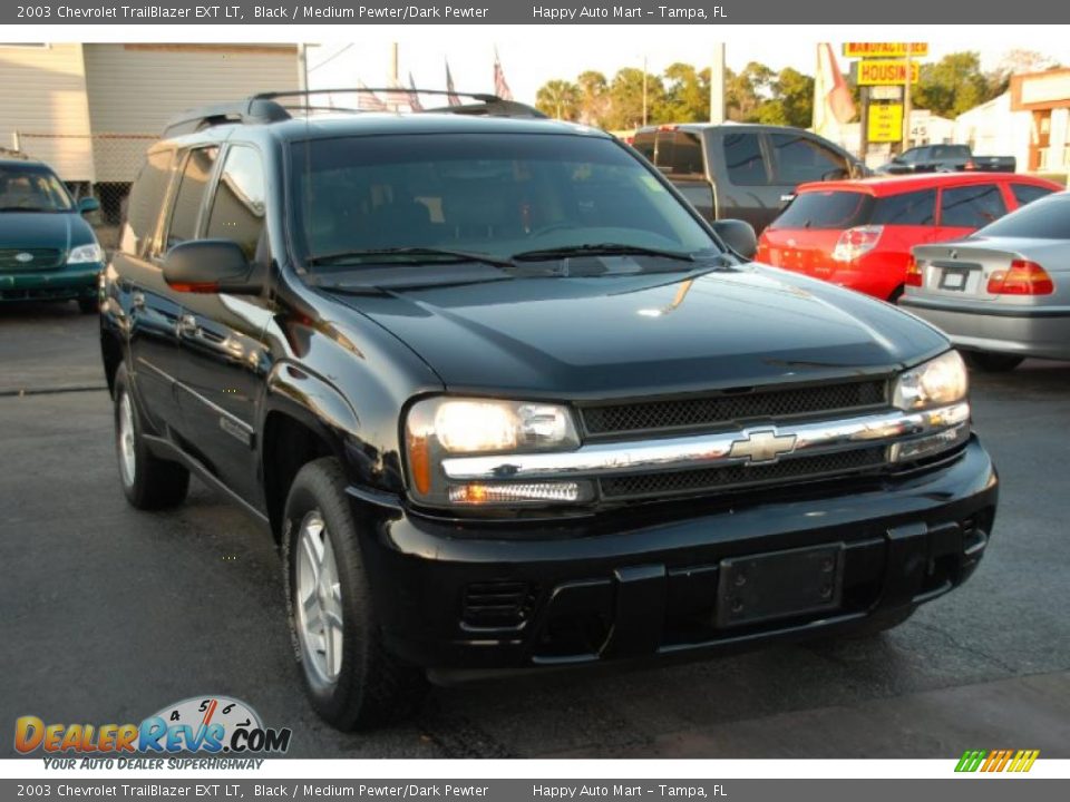 2003 Chevrolet TrailBlazer EXT LT Black / Medium Pewter/Dark Pewter Photo #5