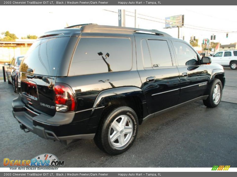2003 Chevrolet TrailBlazer EXT LT Black / Medium Pewter/Dark Pewter Photo #8