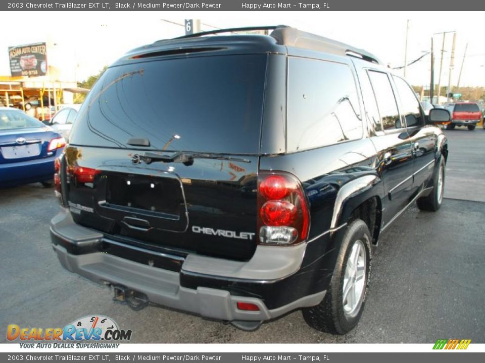 2003 Chevrolet TrailBlazer EXT LT Black / Medium Pewter/Dark Pewter Photo #9