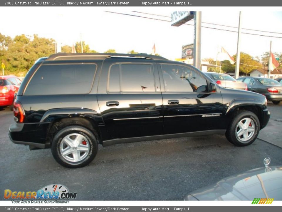 2003 Chevrolet TrailBlazer EXT LT Black / Medium Pewter/Dark Pewter Photo #10