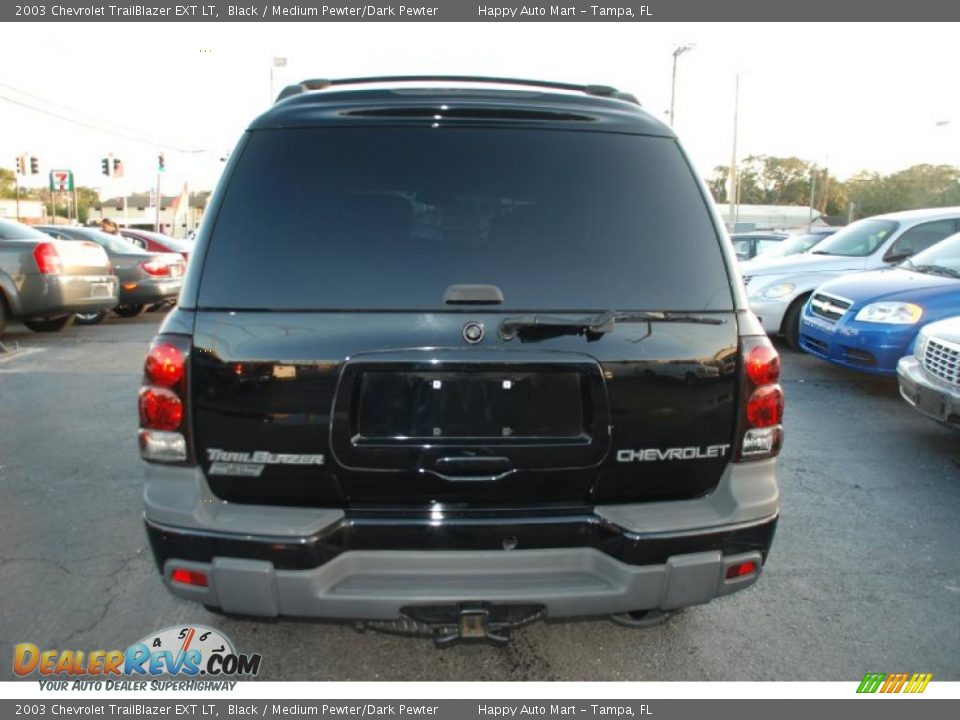 2003 Chevrolet TrailBlazer EXT LT Black / Medium Pewter/Dark Pewter Photo #12