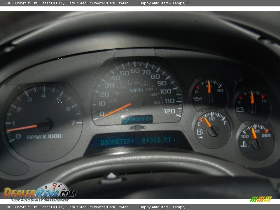 2003 Chevrolet TrailBlazer EXT LT Black / Medium Pewter/Dark Pewter Photo #13