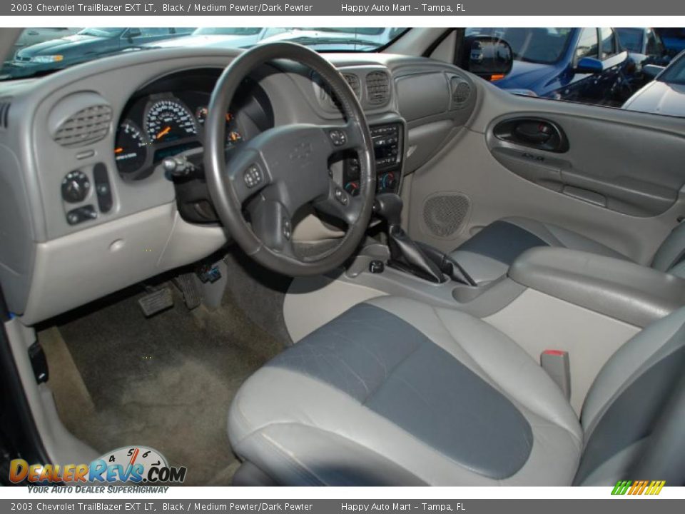 2003 Chevrolet TrailBlazer EXT LT Black / Medium Pewter/Dark Pewter Photo #15