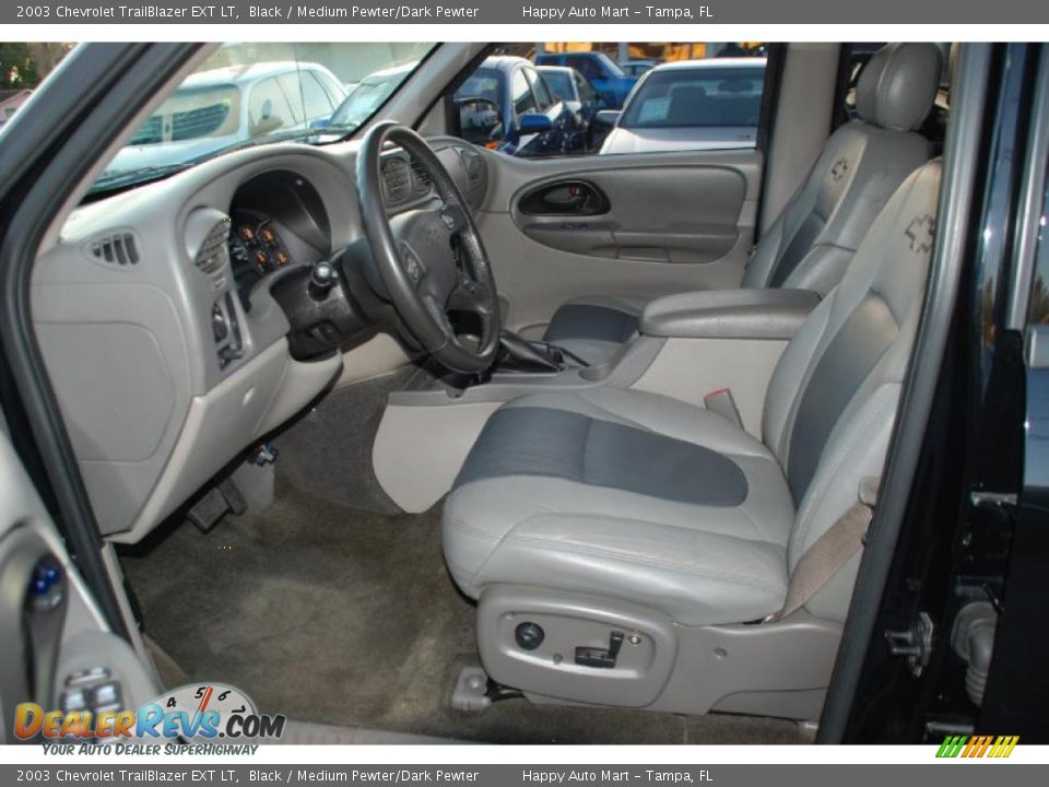 2003 Chevrolet TrailBlazer EXT LT Black / Medium Pewter/Dark Pewter Photo #16