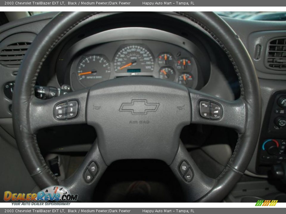 2003 Chevrolet TrailBlazer EXT LT Black / Medium Pewter/Dark Pewter Photo #21