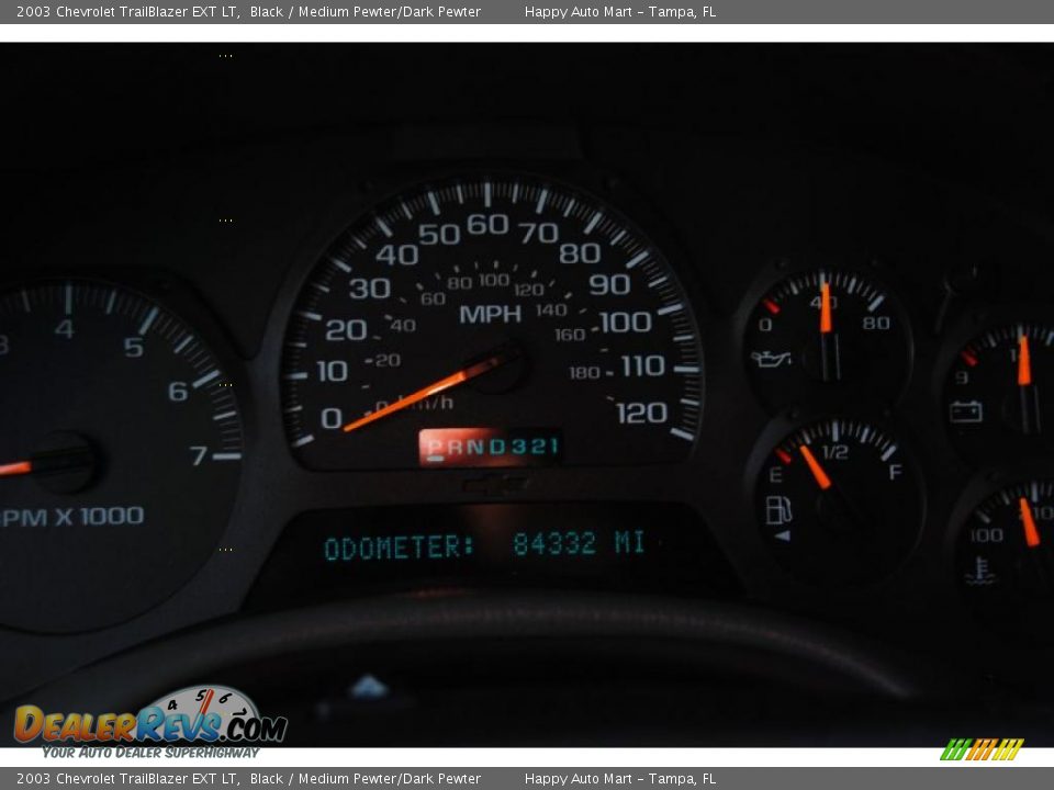 2003 Chevrolet TrailBlazer EXT LT Black / Medium Pewter/Dark Pewter Photo #35