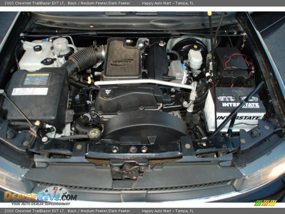 2003 Chevrolet TrailBlazer EXT LT Black / Medium Pewter/Dark Pewter Photo #36