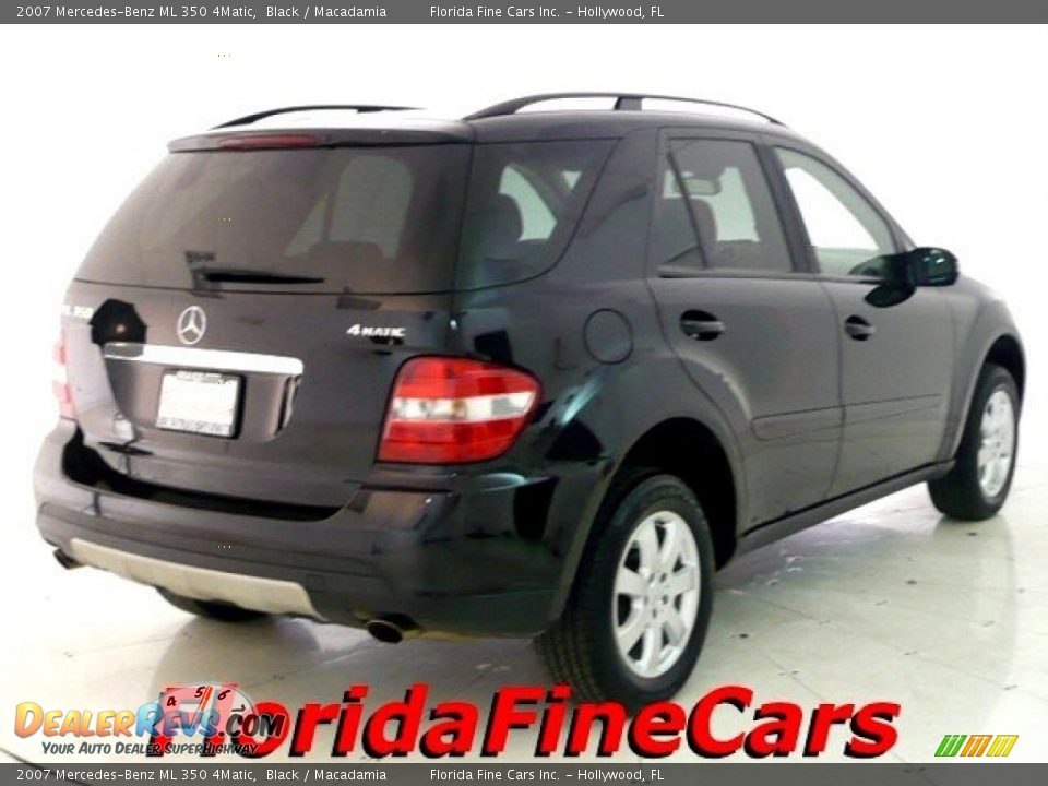 2007 Mercedes-Benz ML 350 4Matic Black / Macadamia Photo #2