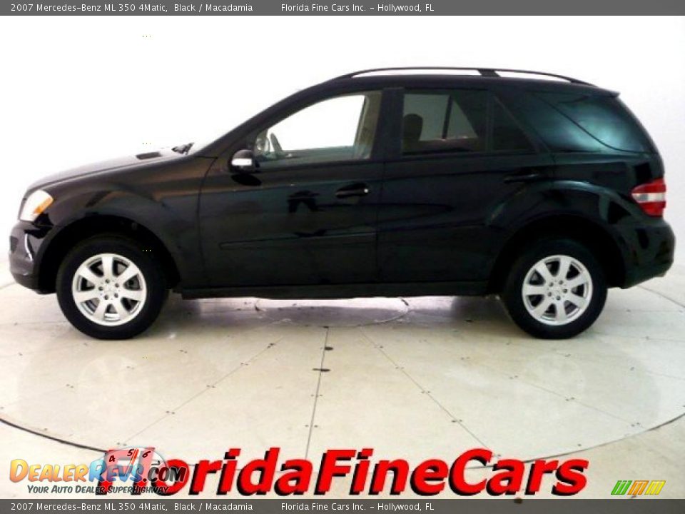 2007 Mercedes-Benz ML 350 4Matic Black / Macadamia Photo #3