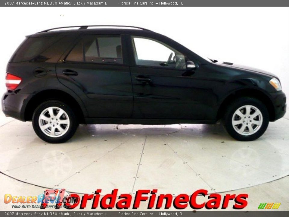 2007 Mercedes-Benz ML 350 4Matic Black / Macadamia Photo #4