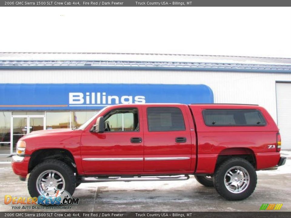 2006 GMC Sierra 1500 SLT Crew Cab 4x4 Fire Red / Dark Pewter Photo #1