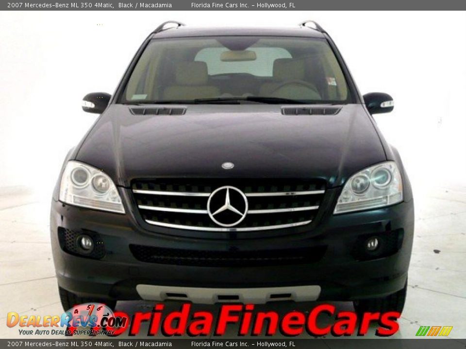 2007 Mercedes-Benz ML 350 4Matic Black / Macadamia Photo #5