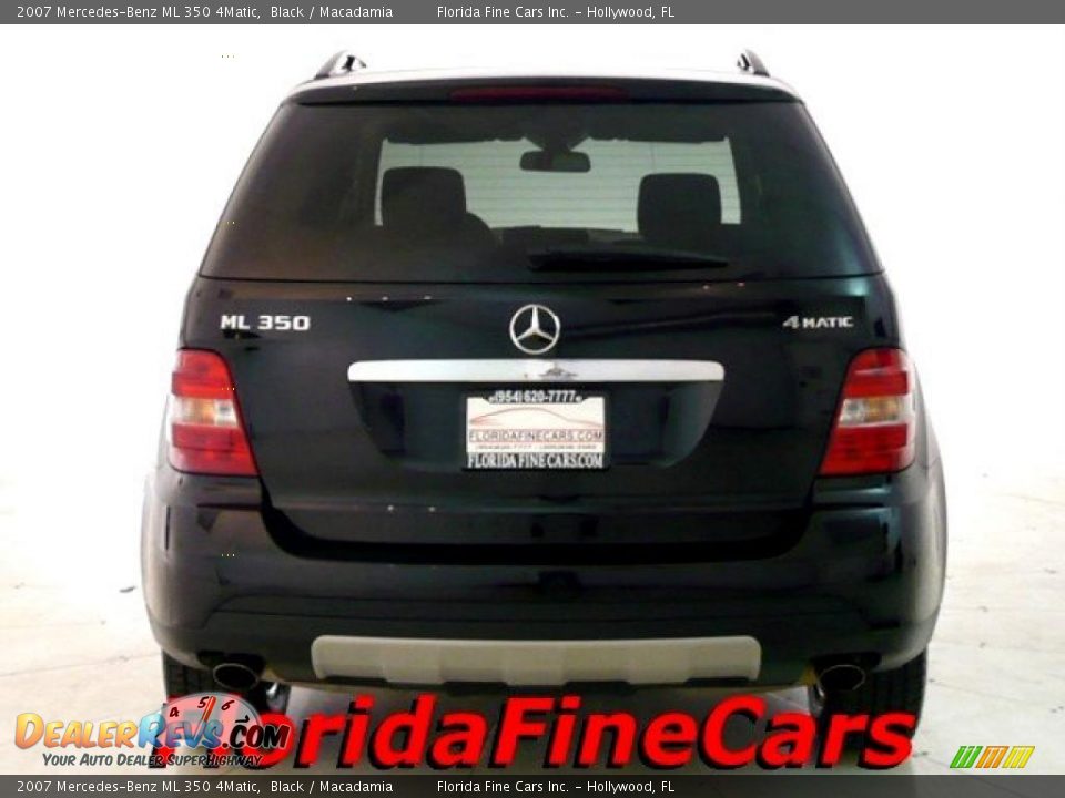 2007 Mercedes-Benz ML 350 4Matic Black / Macadamia Photo #6
