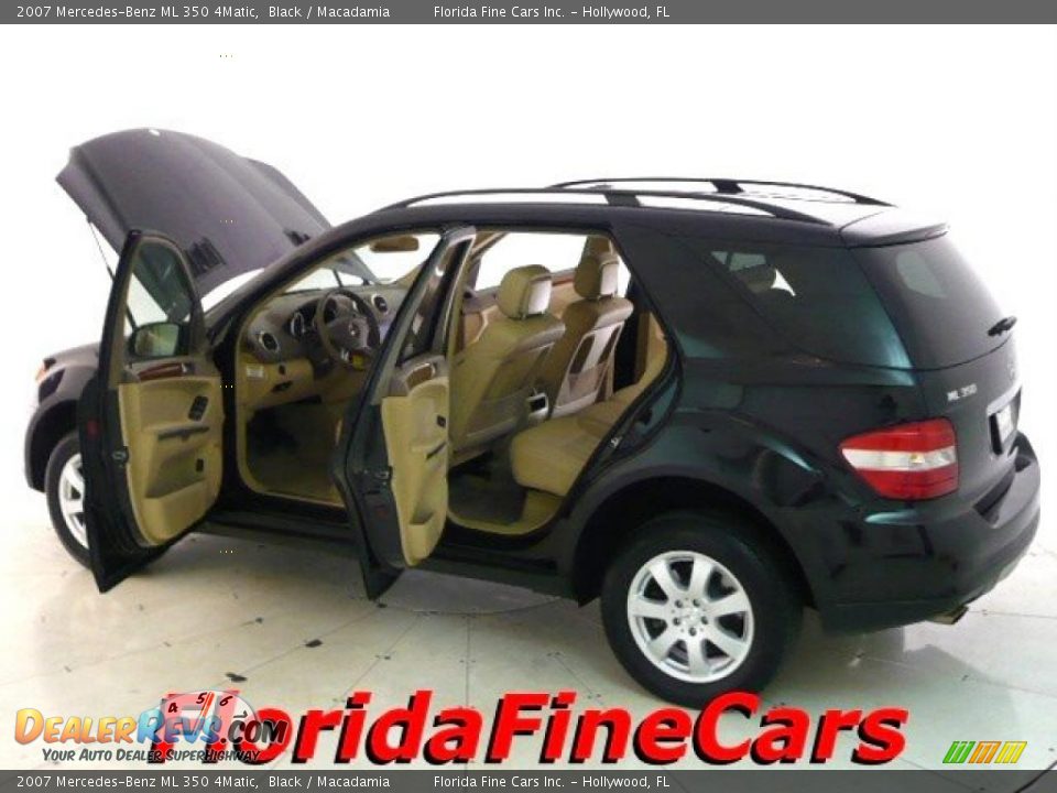 2007 Mercedes-Benz ML 350 4Matic Black / Macadamia Photo #8