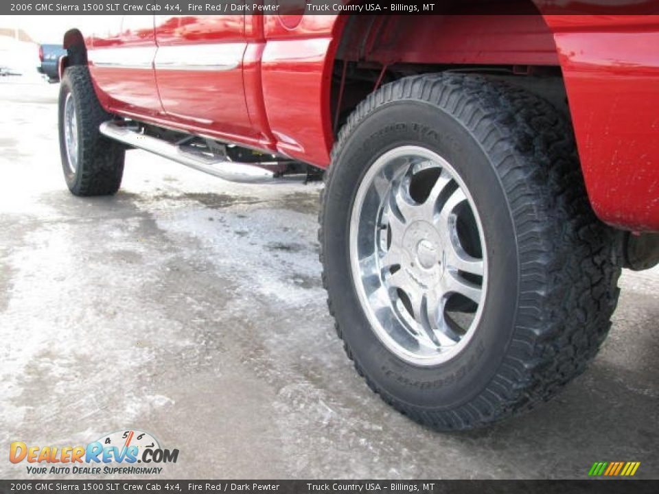 2006 GMC Sierra 1500 SLT Crew Cab 4x4 Fire Red / Dark Pewter Photo #9