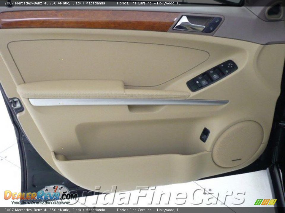 2007 Mercedes-Benz ML 350 4Matic Black / Macadamia Photo #11