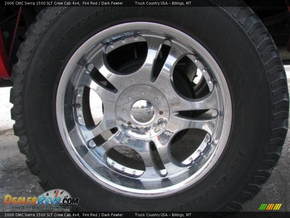 2006 GMC Sierra 1500 SLT Crew Cab 4x4 Fire Red / Dark Pewter Photo #10