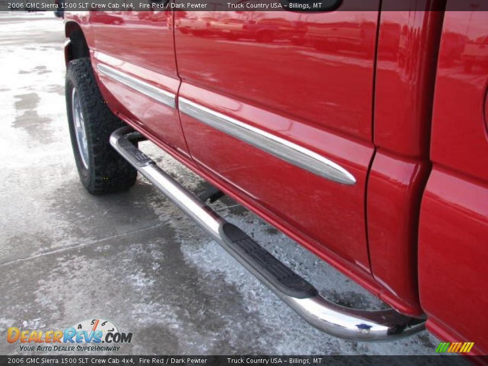 2006 GMC Sierra 1500 SLT Crew Cab 4x4 Fire Red / Dark Pewter Photo #11