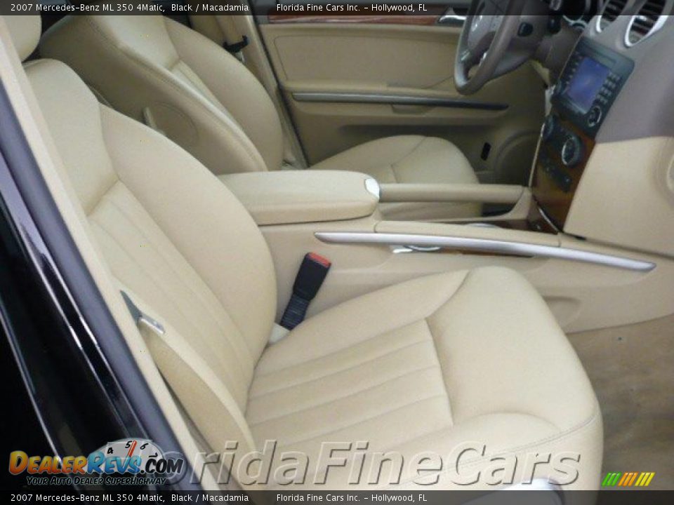 2007 Mercedes-Benz ML 350 4Matic Black / Macadamia Photo #13