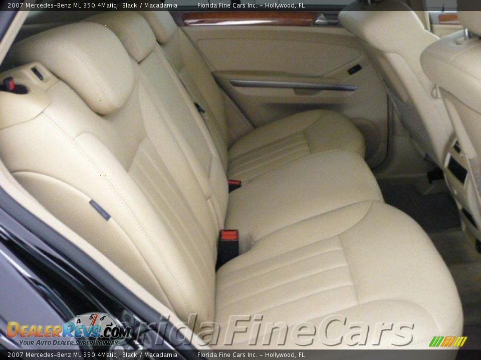 2007 Mercedes-Benz ML 350 4Matic Black / Macadamia Photo #14