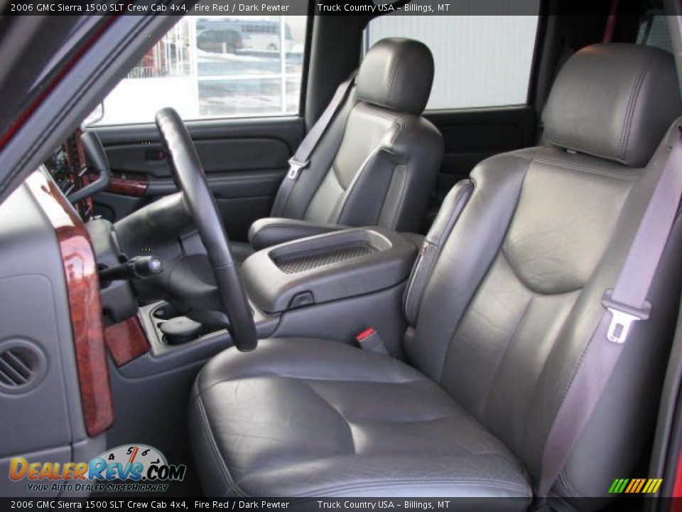2006 GMC Sierra 1500 SLT Crew Cab 4x4 Fire Red / Dark Pewter Photo #13