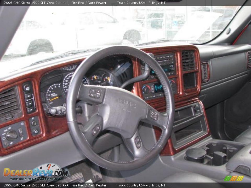 2006 GMC Sierra 1500 SLT Crew Cab 4x4 Fire Red / Dark Pewter Photo #14