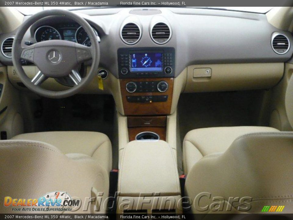 2007 Mercedes-Benz ML 350 4Matic Black / Macadamia Photo #15