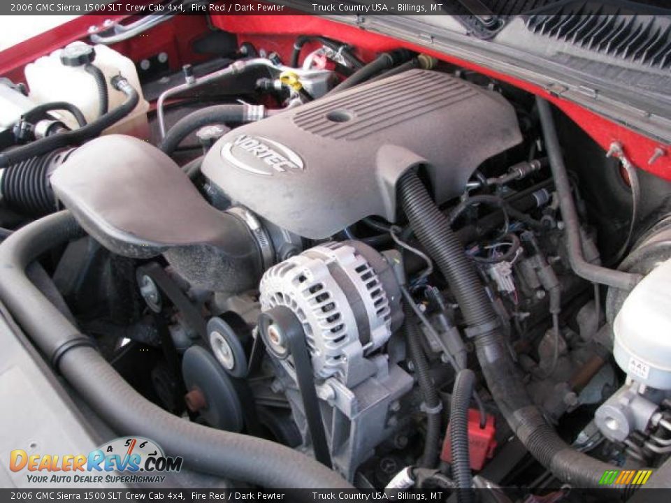 2006 GMC Sierra 1500 SLT Crew Cab 4x4 Fire Red / Dark Pewter Photo #16