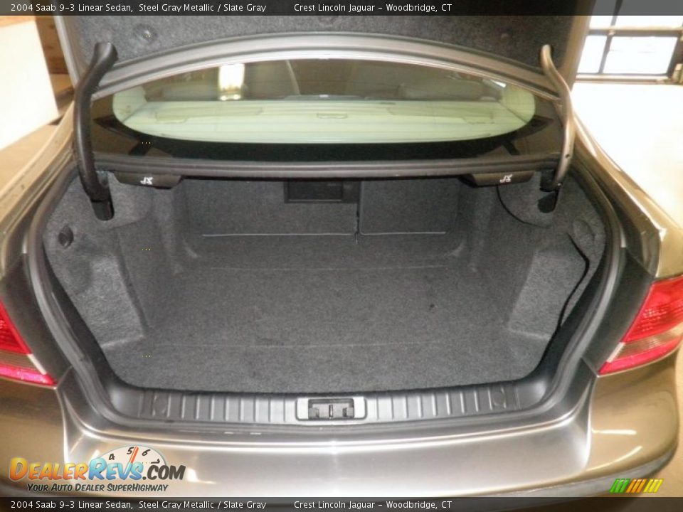 2004 Saab 9-3 Linear Sedan Steel Gray Metallic / Slate Gray Photo #6