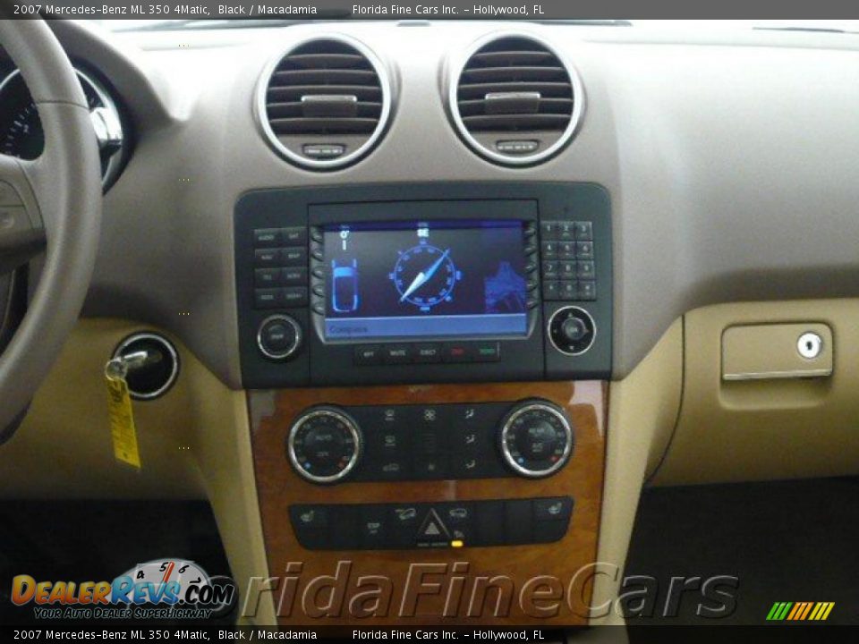 2007 Mercedes-Benz ML 350 4Matic Black / Macadamia Photo #17